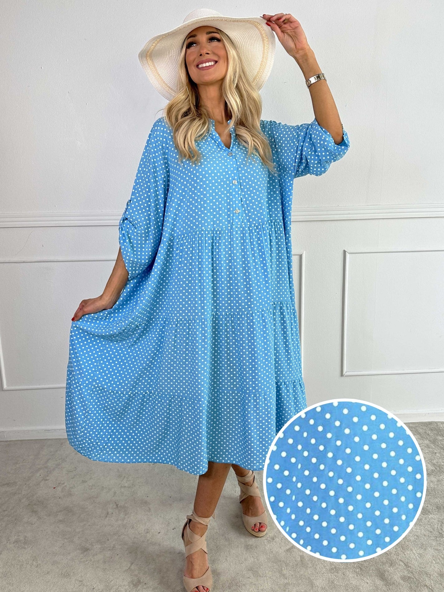 Dotti - Kjole med lag på lag look i viskose